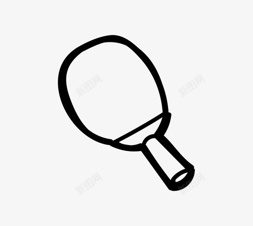 乒乓球拍奥运会打球图标svg_新图网 https://ixintu.com 乒乓球 乒乓球拍 体育 奥运会 打球
