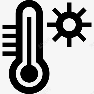 高温预报热图标图标