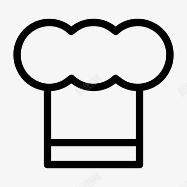 厨师食物帽子图标图标