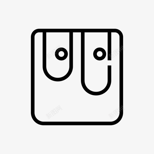 卷笔刀削尖文具图标svg_新图网 https://ixintu.com 削尖 卷笔刀 器具 工具 文具 文具办公用品线图标集
