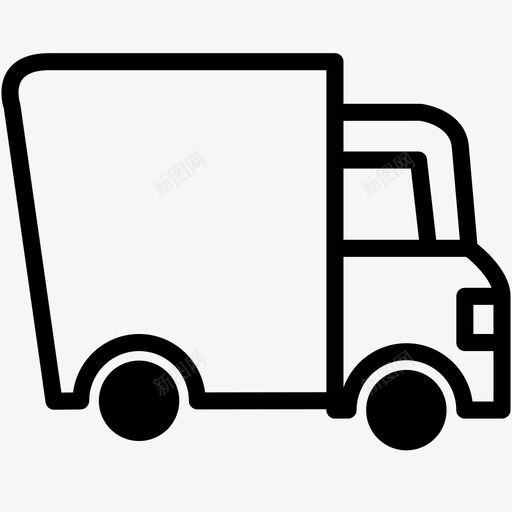 送货车运输车辆图标svg_新图网 https://ixintu.com 电子商务 车辆 运输 送货车