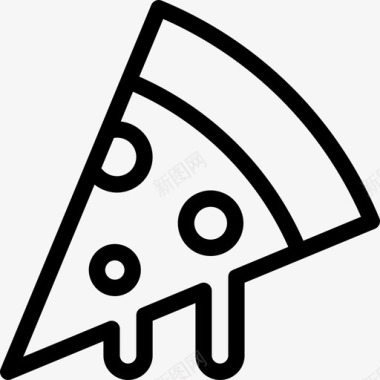 披萨快餐香肠披萨图标图标