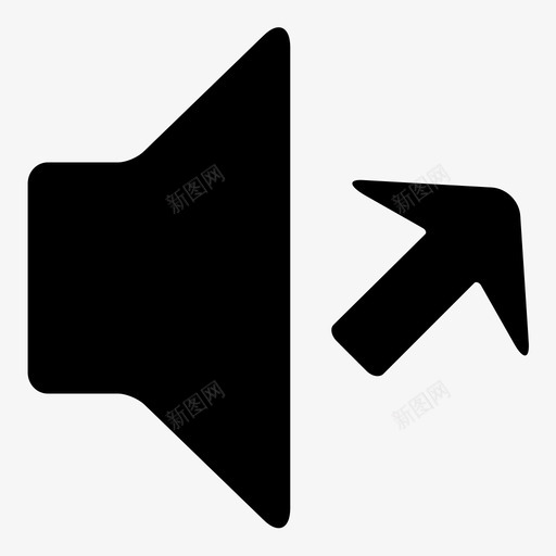 用于网络或移动设备的音量增大声音图标svg_新图网 https://ixintu.com 增大 声音 扬声器 用于网络或移动设备的音量 用户界面