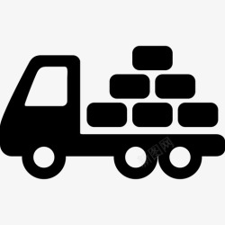 施工用货运运输施工用卡车图标高清图片