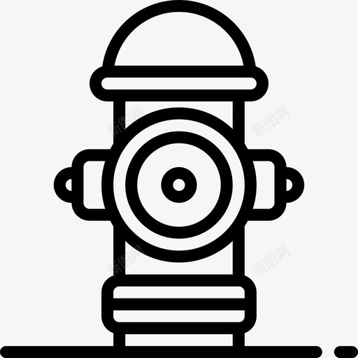 消防栓消防队水图标svg_新图网 https://ixintu.com 城市设施概述 水 消防栓 消防队