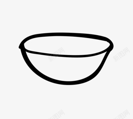 沙拉碗容器烹饪图标图标