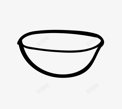 沙拉碗容器烹饪图标svg_新图网 https://ixintu.com 厨房 容器 展示 沙拉碗 烹饪 菜肴 餐具