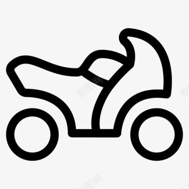 摩托车交通旅游图标图标