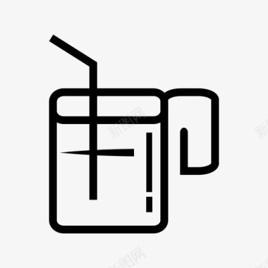 啤酒杯饮料杯子图标图标