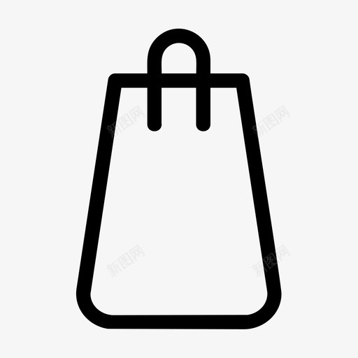 袋子手提包集装箱图标svg_新图网 https://ixintu.com 手提包 把手 纸张 袋子 集装箱