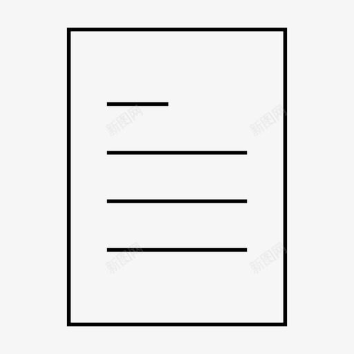 纸张文件信件图标svg_新图网 https://ixintu.com 信件 信息 文件 纸张 邮件 阅读