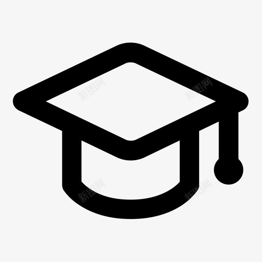 学生教育帽子图标svg_新图网 https://ixintu.com 学生 帽子 教育 法律 纸板