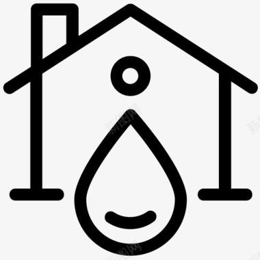 家里的水房子水管图标图标