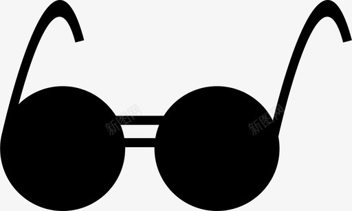 眼镜镜片太阳镜图标svg_新图网 https://ixintu.com 太阳镜 眼镜 镜片