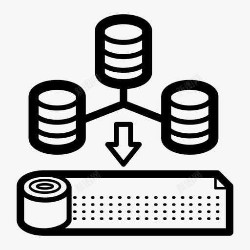 在线分析处理分析数据图标svg_新图网 https://ixintu.com 分析 在线分析处理 大数据 操作 数据