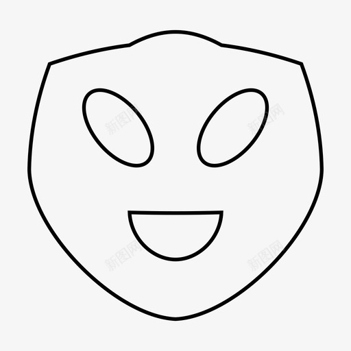 面具幽灵邪恶图标svg_新图网 https://ixintu.com 幽灵 怪异 诡异 邪恶 面具