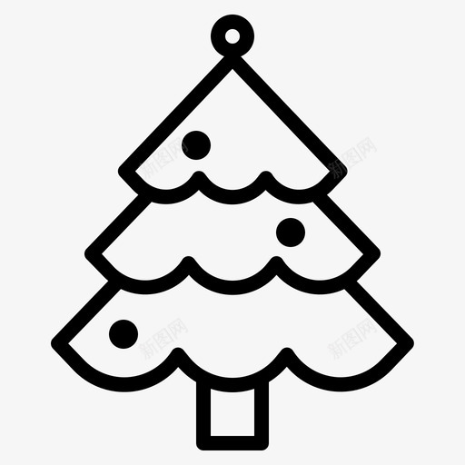 圣诞树假日圣诞系列图标svg_新图网 https://ixintu.com 假日 圣诞树 圣诞系列