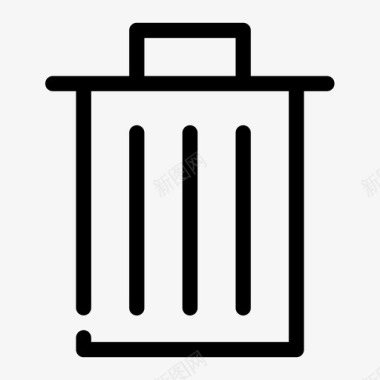 回收站罐头垃圾图标图标