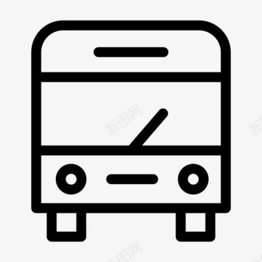 公共汽车长途汽车交通工具图标图标