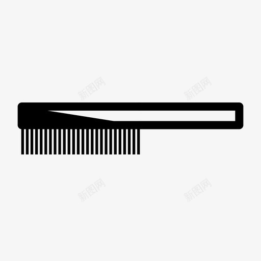 梳子头发发饰图标svg_新图网 https://ixintu.com 发型 发饰 头发 梳子