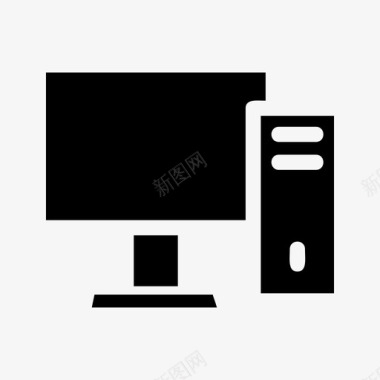 电脑显示器台式电脑桌面显示器图标图标