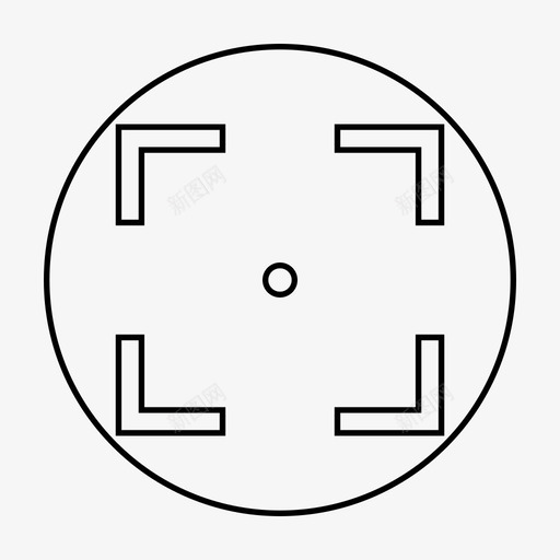 靶子靶心抓捕图标svg_新图网 https://ixintu.com 十字准星 圆形 对焦 射击 抓捕 标靶 集中 靶子 靶心