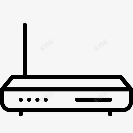 网络路由器连接调制解调器图标svg_新图网 https://ixintu.com 小工具设备 无线 网络路由器 调制解调器 连接