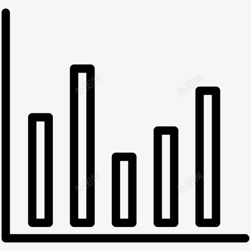 条形图分析商业图标svg_新图网 https://ixintu.com seo2 分析 商业 图表 条形图 营销 金融