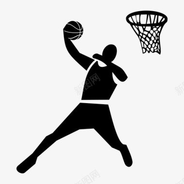 篮球运动员扣篮体育图标图标