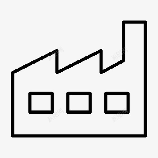 厂房装配公司图标svg_新图网 https://ixintu.com 产品 人群 公司 厂房 工作空间 装配 设施