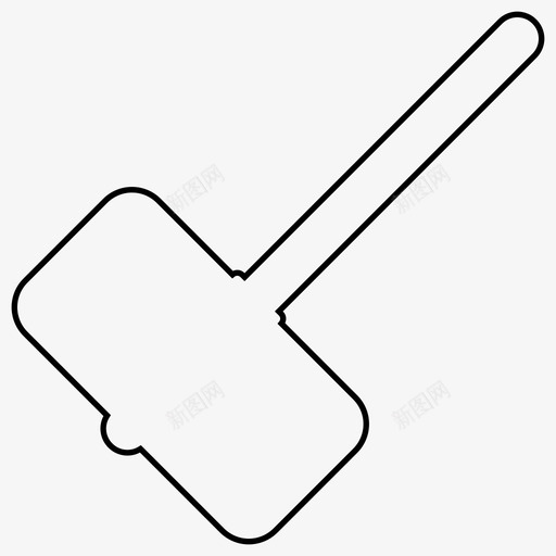 锤子建筑施工图标svg_新图网 https://ixintu.com 工具 建筑 施工 设备 锤子