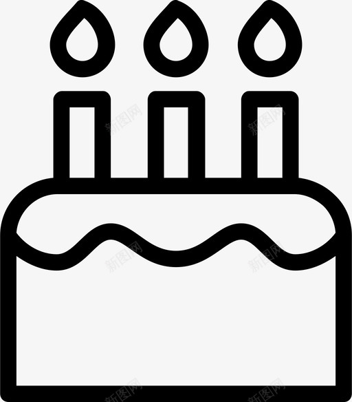 生日蛋糕庆祝生日快乐图标svg_新图网 https://ixintu.com 庆祝 生日快乐 生日蛋糕 结婚蛋糕