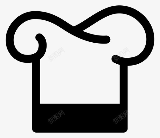 餐饮服务厨师帽子图标svg_新图网 https://ixintu.com 厨师 帽子 玩具 行业标志 餐厅 餐饮服务