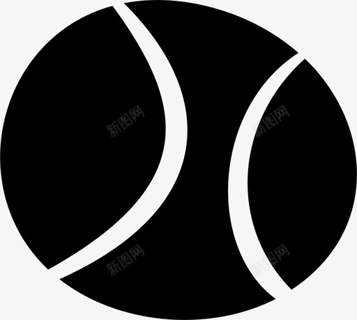 网球球棒球图标svg_新图网 https://ixintu.com 棒球 游戏 球 网球 运动