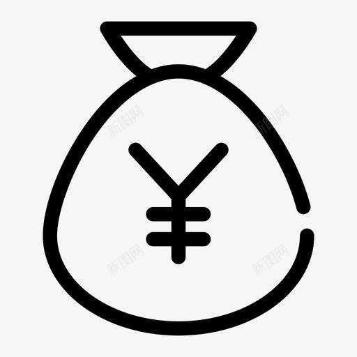 日元包银行货币图标svg_新图网 https://ixintu.com 商业5缺口中 日元包 货币 银行