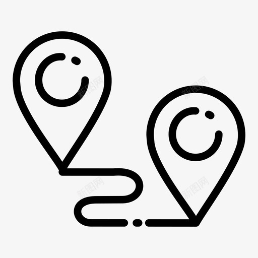 路线交货车道图标svg_新图网 https://ixintu.com pin 交货 交货和物流 地图 路线 车道