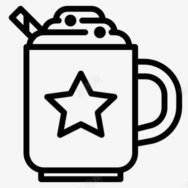 可可饮料热咖啡图标图标