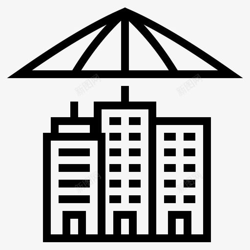 财产保险建筑保险商业保险图标svg_新图网 https://ixintu.com 不动产保险 商业保护 商业保险 建筑保险 财产保护 财产保险