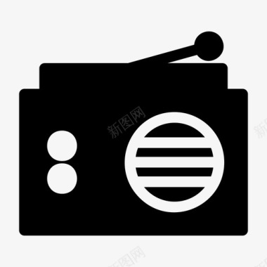 收音机节目声音图标图标