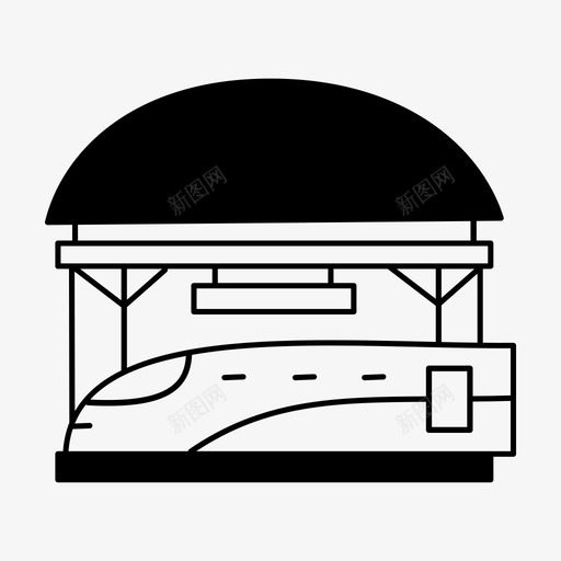 车站入口旅客图标svg_新图网 https://ixintu.com 入口 旅客 火车站 车站 铁路