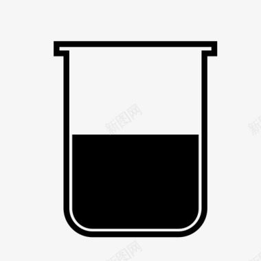 烧杯化学实验图标图标