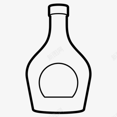 白兰地酒酒酒杯图标图标
