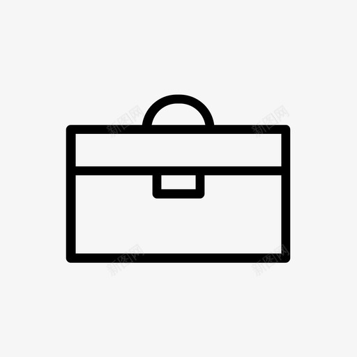 手提箱公文包办公室图标svg_新图网 https://ixintu.com 公文包 办公室 手提箱 旅行 简单的线图标