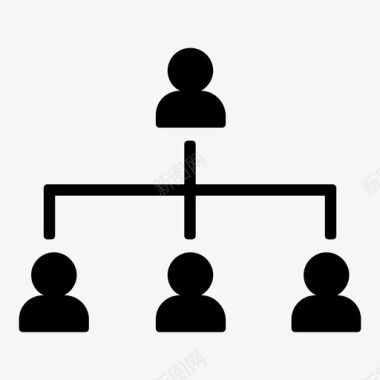组织结构图组网络图标图标