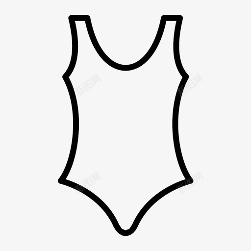 一件衣服时装图标svg_新图网 https://ixintu.com 一件 单件 时装 泳衣 衣服