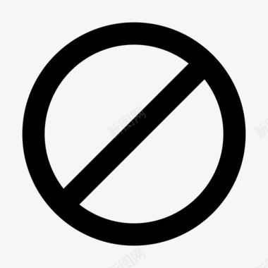 阻止取消禁止图标图标