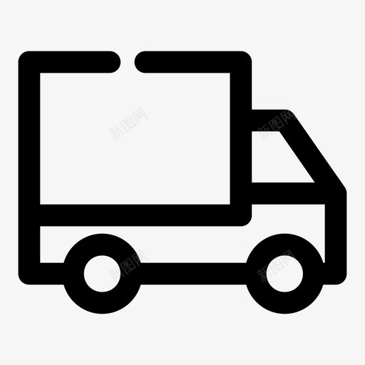 汽车运输送货物流图标svg_新图网 https://ixintu.com 卡车 汽车运输 物流 航运物流缺口加粗 车辆 送货