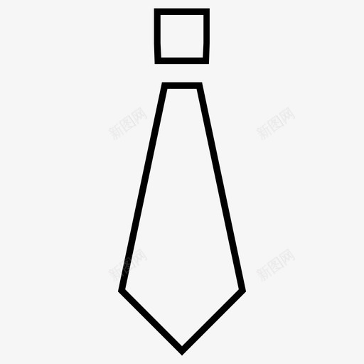 领带正式制服图标svg_新图网 https://ixintu.com 制服 正式 领带