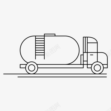 能源卡车运输燃料图标图标