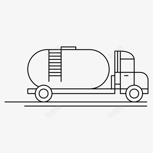 能源卡车运输燃料图标svg_新图网 https://ixintu.com 天然气 燃料 能源公司 能源卡车 运输